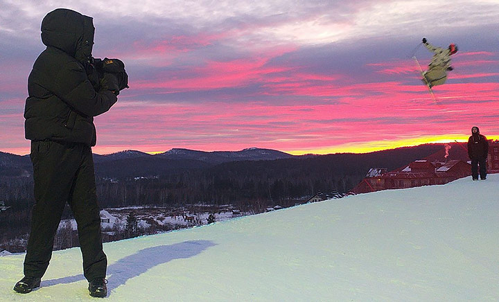 видеосъемка горнолыжных видо спорта